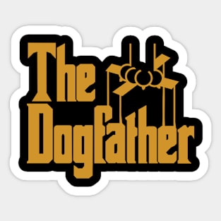 The Dogfather T-shirt Design Sticker